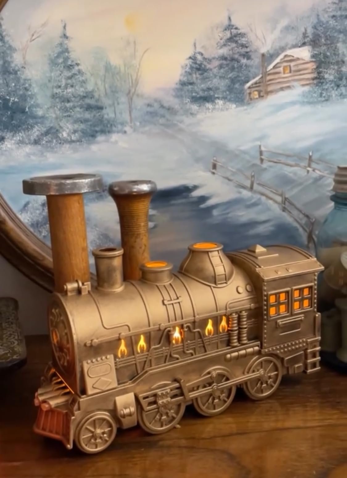 Frostline Christmas Express Essential Oils Setup